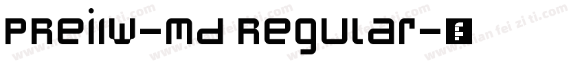 PReiIW-Md Regular字体转换